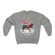 Load image into Gallery viewer, Neapolitan Mastiff Best In Snow Heavy Blend™ Crewneck Sweatshirt