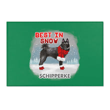 Load image into Gallery viewer, Schipperke Best In Snow Area Rug