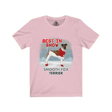 Load image into Gallery viewer, Smooth Fox Terrier Best In Snow Unisex Jersey Short Sleeve Tee