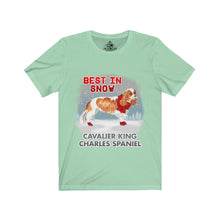 Load image into Gallery viewer, Cavalier King Charles Spaniel Best In Snow Unisex Jersey Short Sleeve Tee