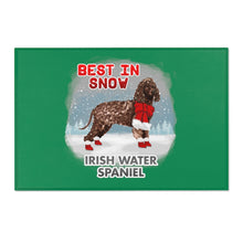 Load image into Gallery viewer, Irish Water Spaniel Best In Snow Area Rug