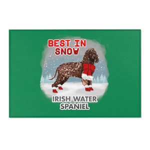 Irish Water Spaniel Best In Snow Area Rug