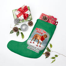 Load image into Gallery viewer, Dogue de Bordeaux Best In Snow Christmas Stockings