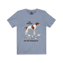 Load image into Gallery viewer, My Pointer Ate My Homework Unisex Jersey Short Sleeve Tee