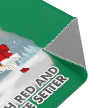 Load image into Gallery viewer, Irish Red and White Setter Best In Snow Area Rug
