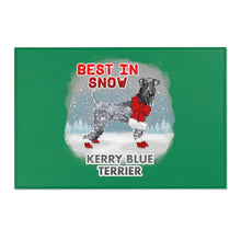 Load image into Gallery viewer, Kerry Blue Terrier Best In Snow Area Rug