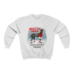 Manchester Terrier Best In Snow Heavy Blend™ Crewneck Sweatshirt