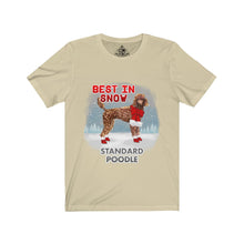Load image into Gallery viewer, Standard Poodle Best In Snow Unisex Jersey Short Sleeve Tee