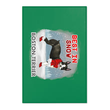 Load image into Gallery viewer, Boston Terrier Best In Snow Area Rug