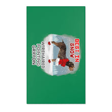 Load image into Gallery viewer, Wirehaired Pointing Griffon Best In Snow Area Rug