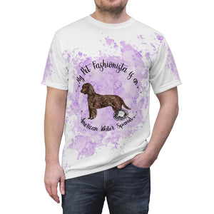 American Water Spaniel Pet Fashionista All Over Print Shirt