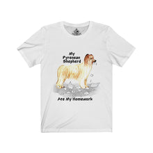 Load image into Gallery viewer, My Pyrenean Shepherd Ate My Homework Unisex Jersey Short Sleeve Tee