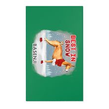 Load image into Gallery viewer, Basenji Best In Snow Area Rug