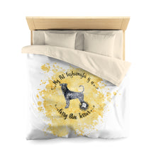 Load image into Gallery viewer, Kerry Blue Terrier Pet Fashionista Duvet Cover