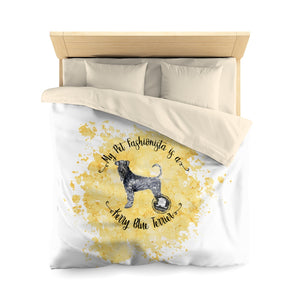 Kerry Blue Terrier Pet Fashionista Duvet Cover