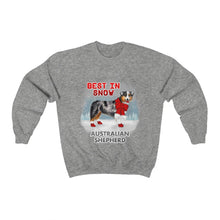 Load image into Gallery viewer, Australian Shepherd Best In Snow Heavy Blend™ Crewneck Sweatshirt