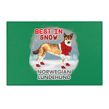 Load image into Gallery viewer, Norwegian Lundehund Best In Snow Area Rug