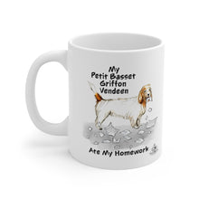 Load image into Gallery viewer, My Petit Basset Griffon Vendeen Ate My Homework Mug