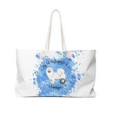 Load image into Gallery viewer, Samoyed Pet Fashionista Weekender Bag