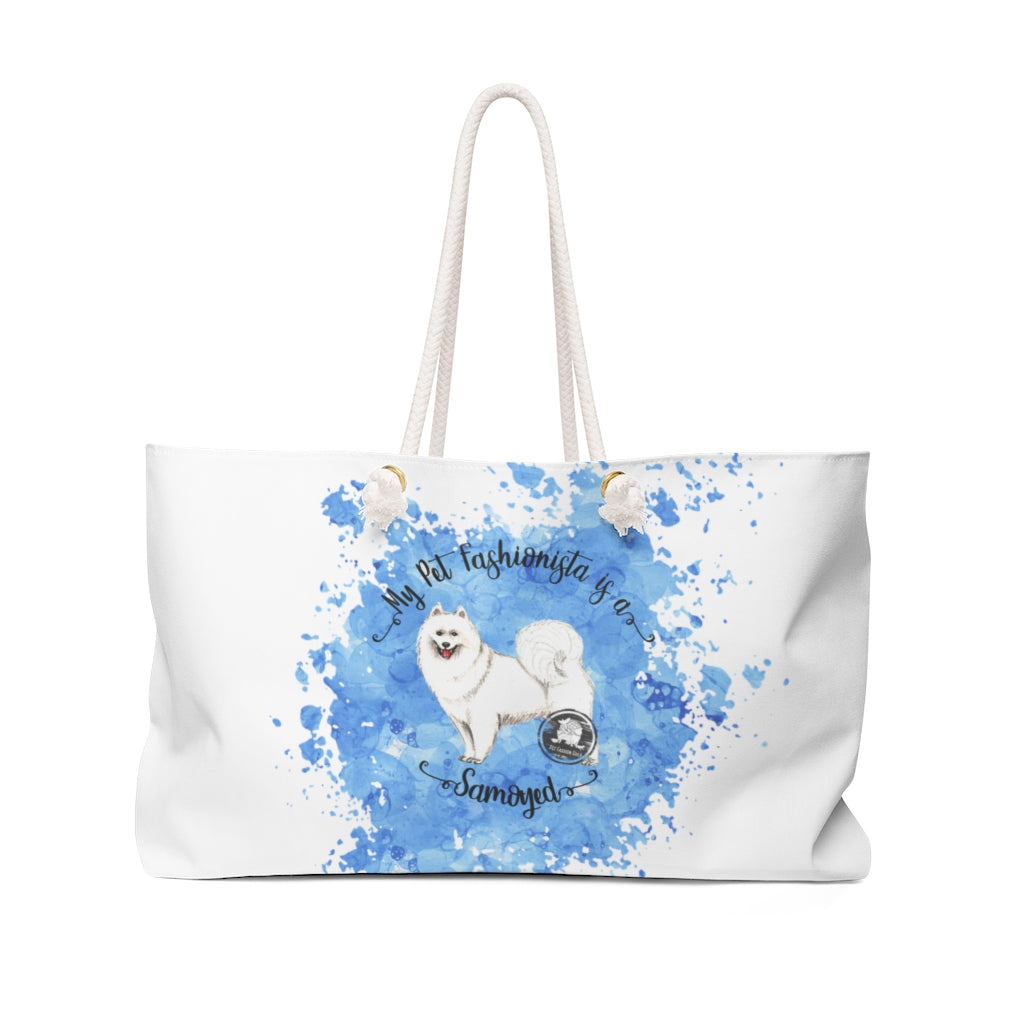 Samoyed Pet Fashionista Weekender Bag