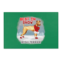 Load image into Gallery viewer, Irish Terrier Best In Snow Area Rug