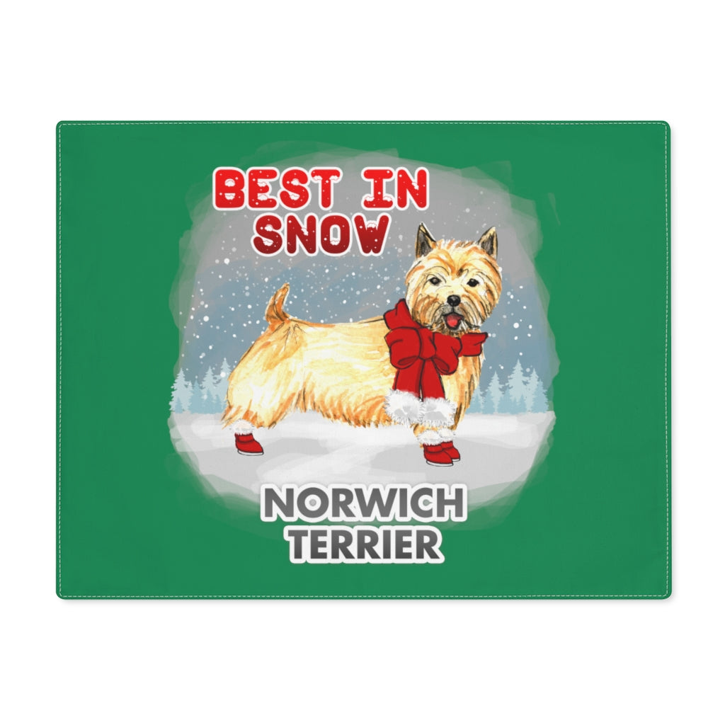 Norwich Terrier Best In Snow Placemat