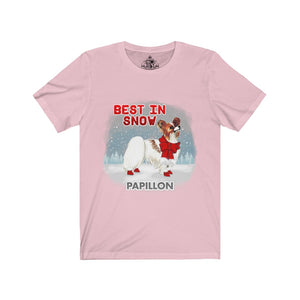 Papillon Best In Snow Unisex Jersey Short Sleeve Tee