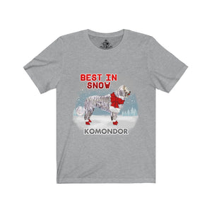Komondor Best In Snow Unisex Jersey Short Sleeve Tee