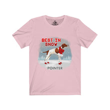 Load image into Gallery viewer, Pointer Best In Snow Unisex Jersey Short Sleeve Tee