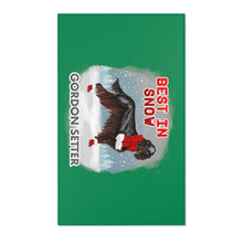 Load image into Gallery viewer, Gordon Setter Best In Snow Area Rug