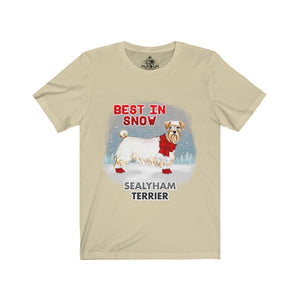 Sealyham Terrier Best In Snow Unisex Jersey Short Sleeve Tee