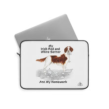 Load image into Gallery viewer, My Irish Red and White Setter Ate My Homework Laptop Sleeve