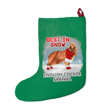 Load image into Gallery viewer, English Cocker Spaniel Best In Snow Christmas Stockings
