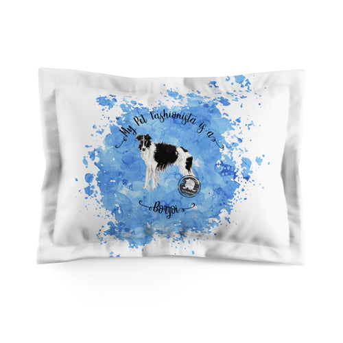 Borzoi Pet Fashionista Pillow Sham