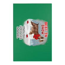 Load image into Gallery viewer, English Springer Spaniel Best In Snow Area Rug