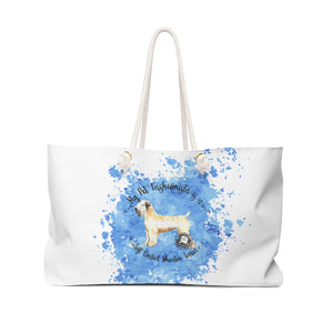 Soft Coated Wheaten Terrier Pet Fashionista Weekender Bag