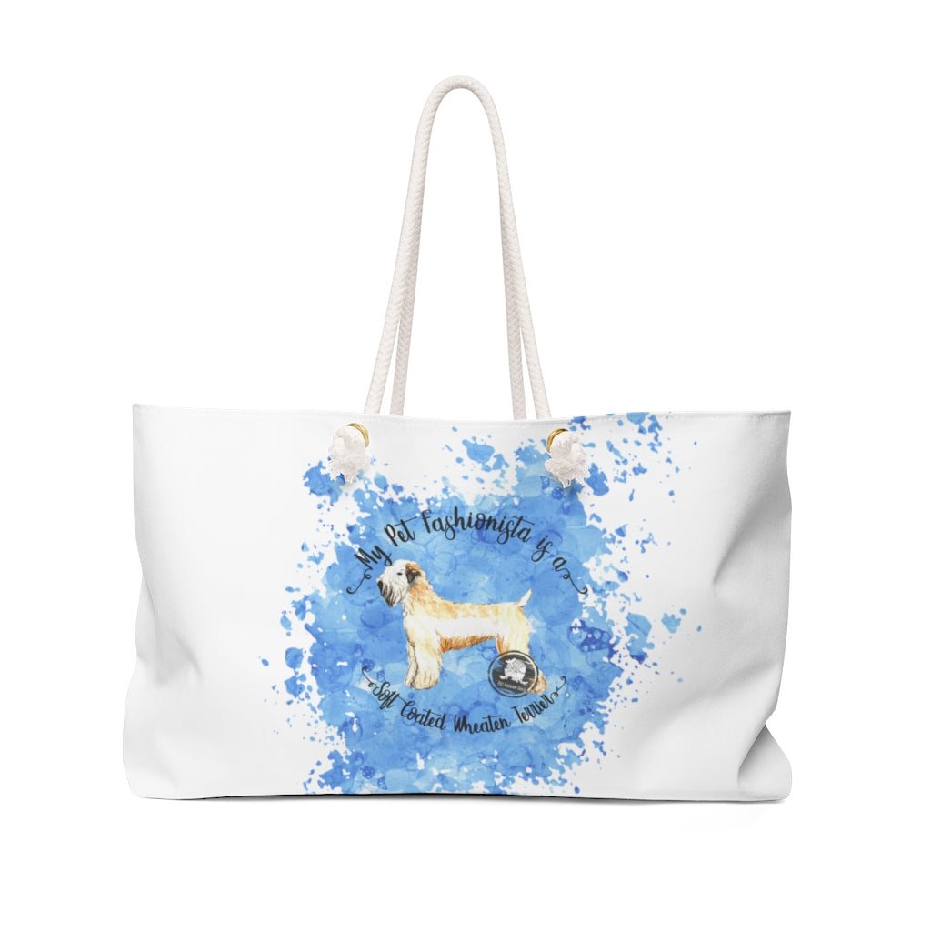 Soft Coated Wheaten Terrier Pet Fashionista Weekender Bag