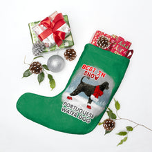 Load image into Gallery viewer, Portuguese Water Dog Best In Snow Christmas Stockings