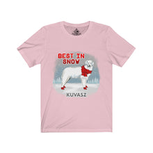 Load image into Gallery viewer, Kuvasz Best In Snow Unisex Jersey Short Sleeve Tee