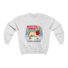 Load image into Gallery viewer, Cairn Terrier Best In Snow Heavy Blend™ Crewneck Sweatshirt