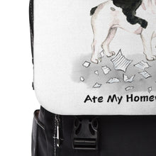Load image into Gallery viewer, My French Bulldog Ate My My Homework Backpack