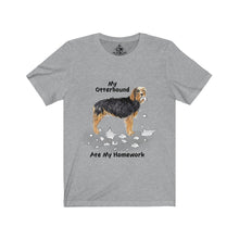 Load image into Gallery viewer, My Otterhound Ate My Homework Unisex Jersey Short Sleeve Tee