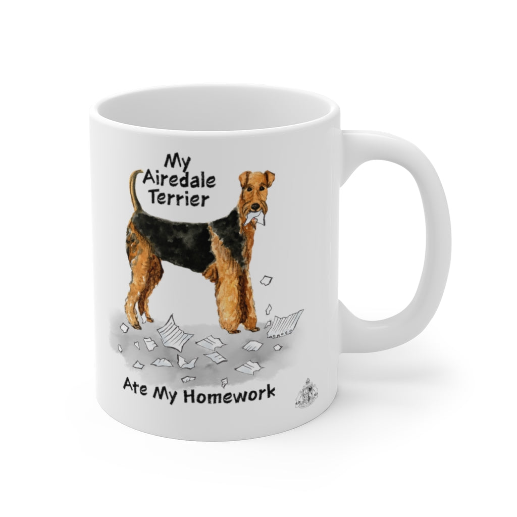 My Airedale Terrier Ate My Homework Mug  House of Laurren