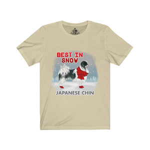 Japanese Chin Best In Snow Unisex Jersey Short Sleeve Tee