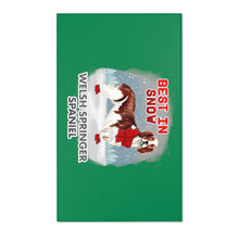 Load image into Gallery viewer, Welsh Springer Spaniel Best In Snow Area Rug