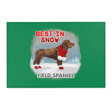 Load image into Gallery viewer, Field Spaniel Best In Snow Area Rug