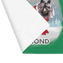 Load image into Gallery viewer, Keeshond Best In Snow Placemat