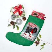 Load image into Gallery viewer, Tibetan Mastiff Best In Snow Christmas Stockings