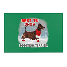 Load image into Gallery viewer, Scottish Terrier Best In Snow Area Rug