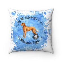 Load image into Gallery viewer, Wirehaired Vizsla Pet Fashionista Square Pillow